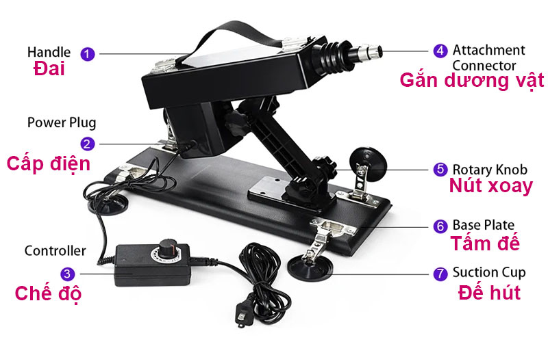 Hướng dẫn sử dụng máy thủ dâm cho nữ Machine Gun